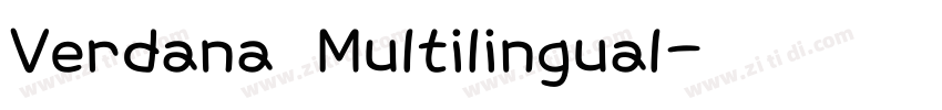 Verdana Multilingual字体转换